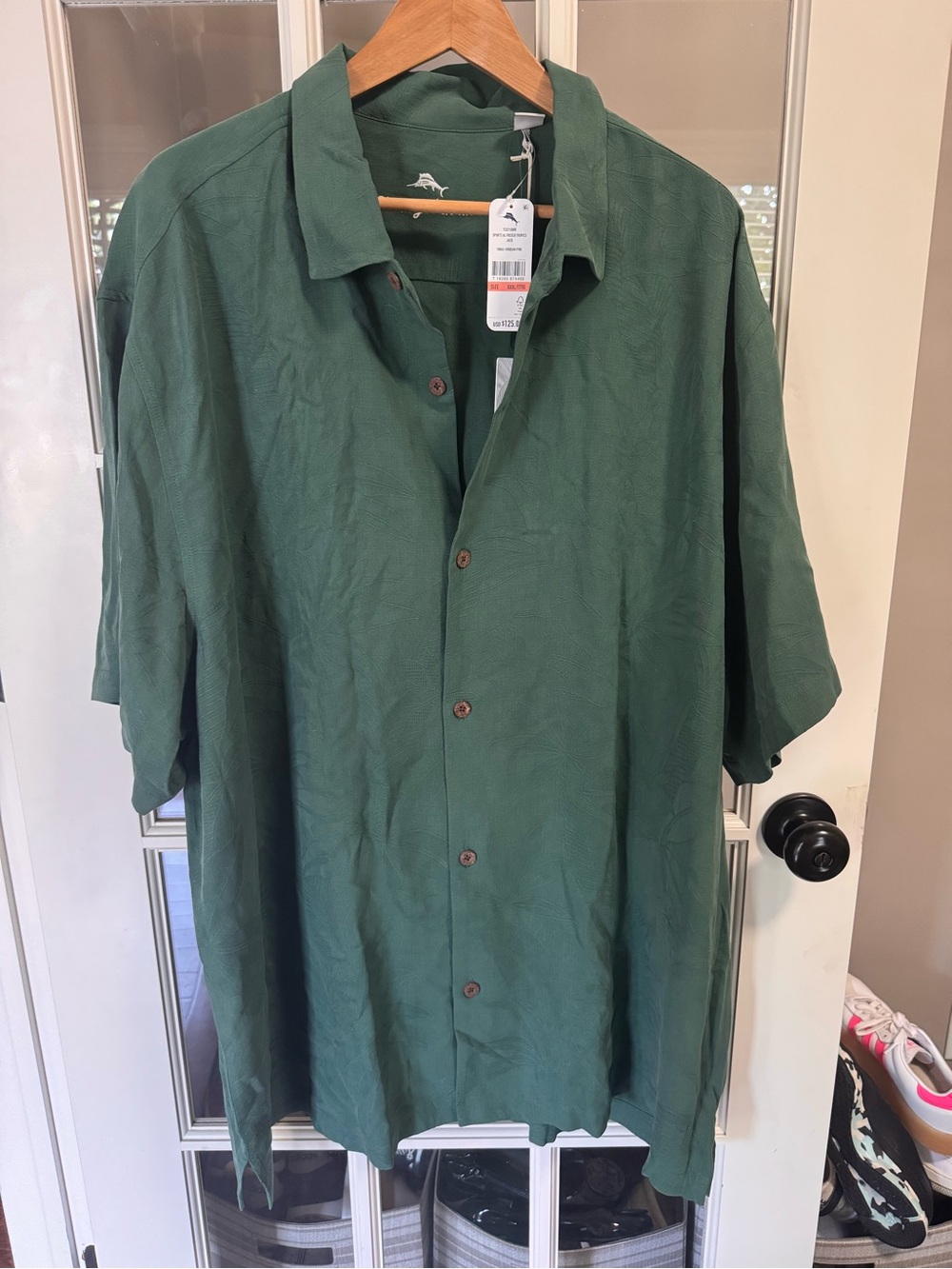 Tommy Bahama sports al fresco tropics 100% silk NWT size XXXL button down